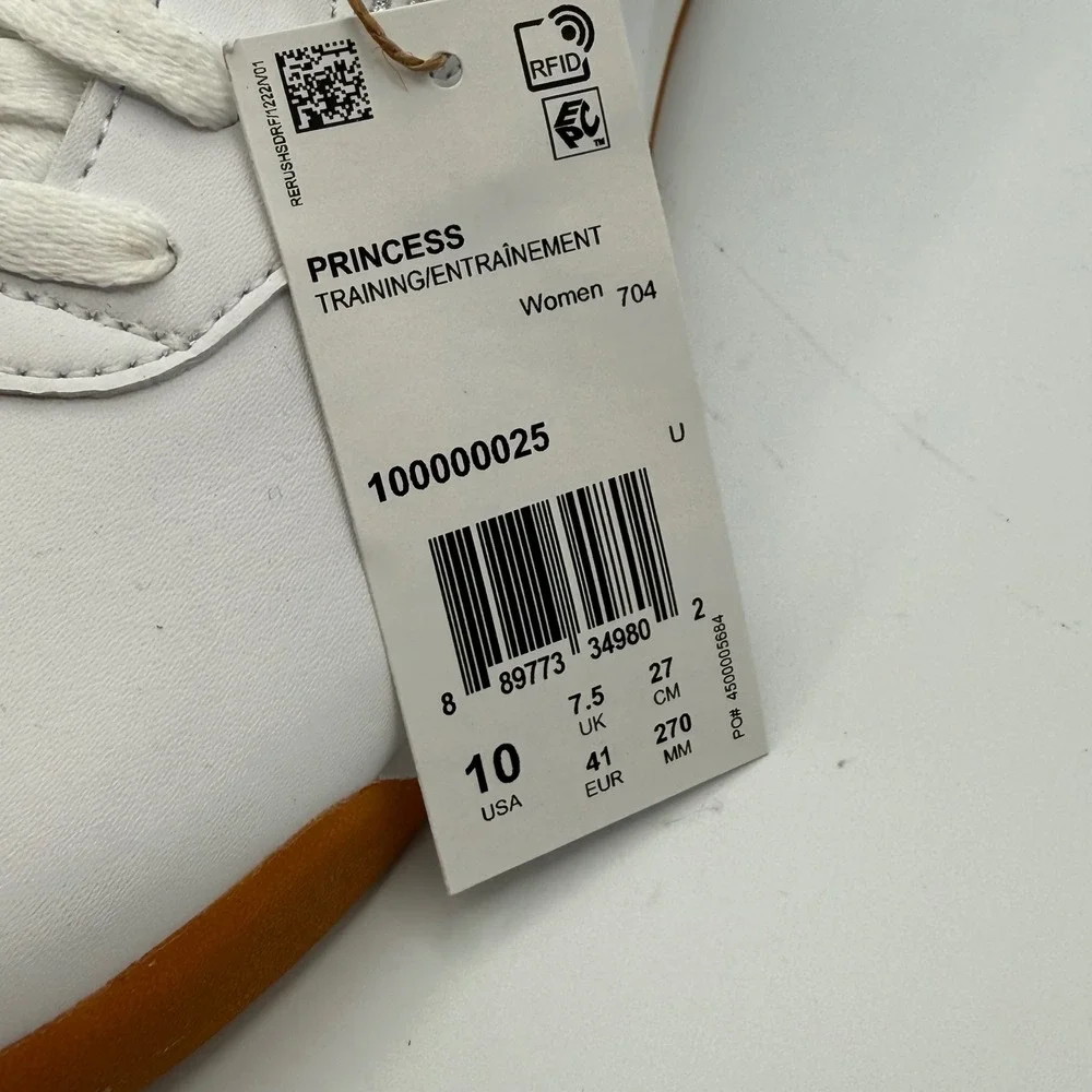 Reebok Princess Sneakers Women Size 10 White NWT Gum Sole Training Shoes